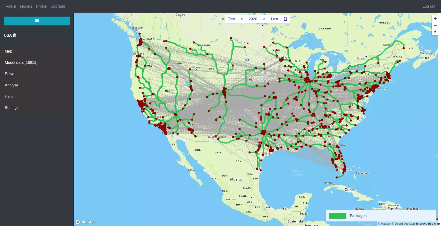 Use GeoCoding to locate your locations and use actual driving distance to determine the transport cost.