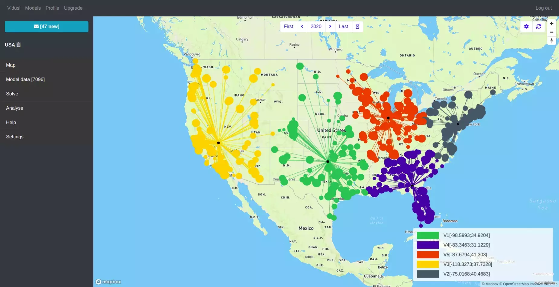 Determine the optimal placement of your locations with a clustering analysis.